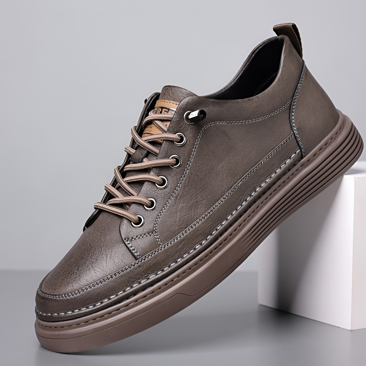 Kreylor - Baskets Décontractées en Cuir pour Homme