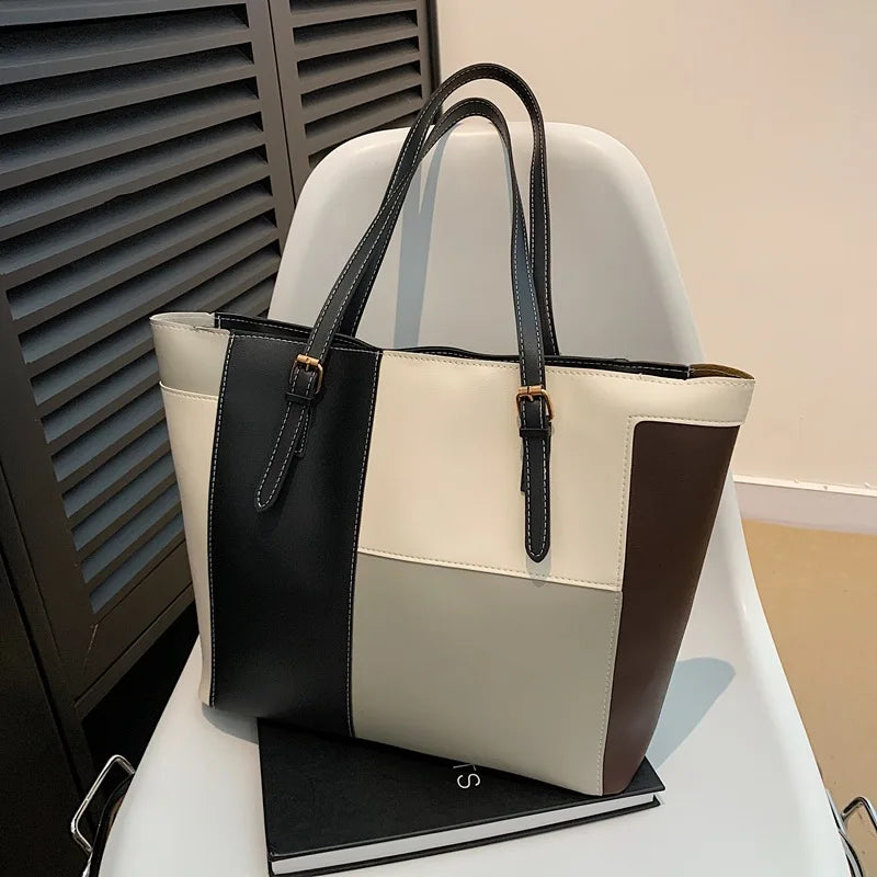 Cabas patchwork colorblock