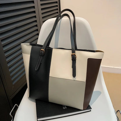 Cabas patchwork colorblock