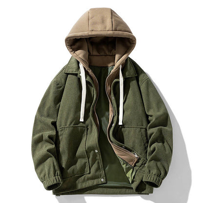 SWEAT À CAPUCHE EN CORDUROY HIGHROAD