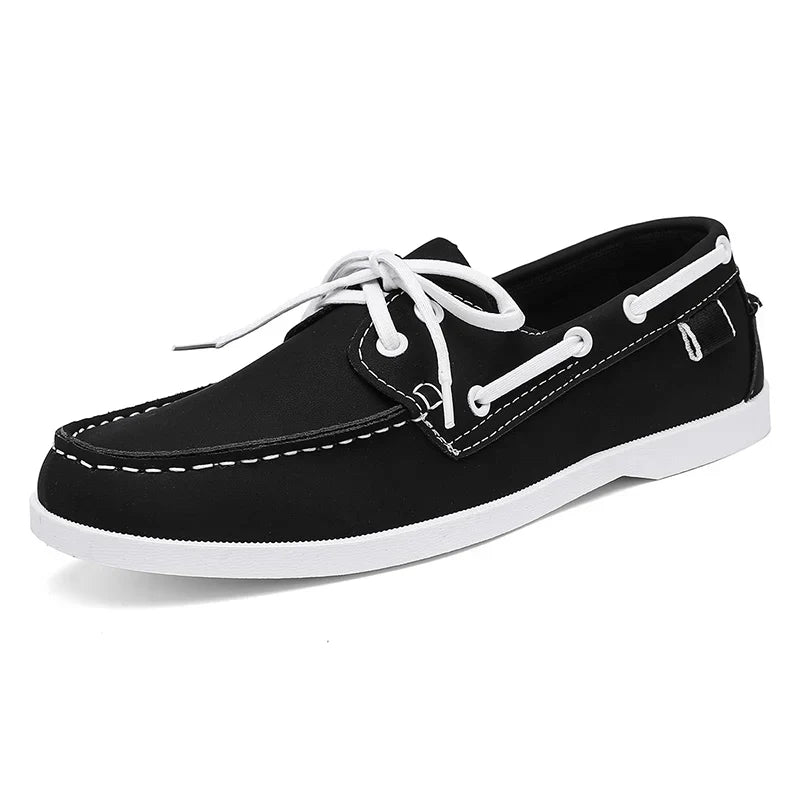 Mocassins marin en acajou
