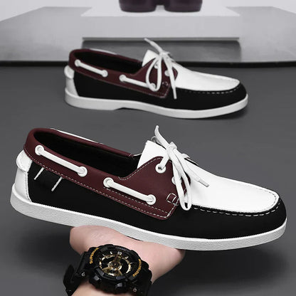Mocassins marin en acajou