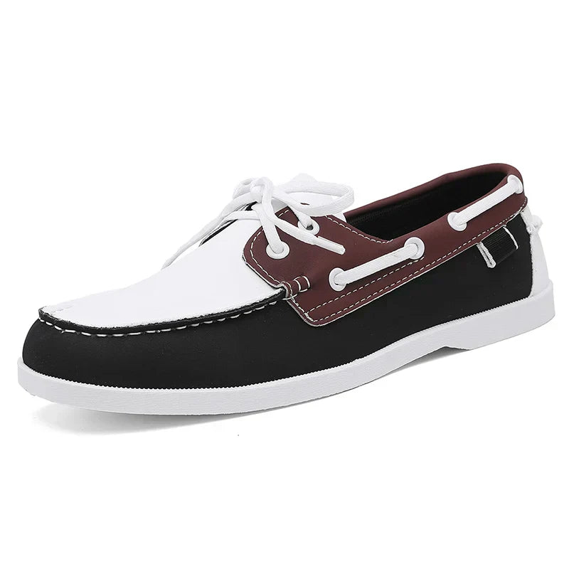 Mocassins marin en acajou