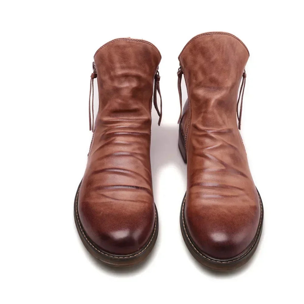Bottes Chelsea en cuir véritable Enigma