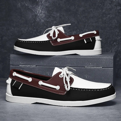 Mocassins marin en acajou