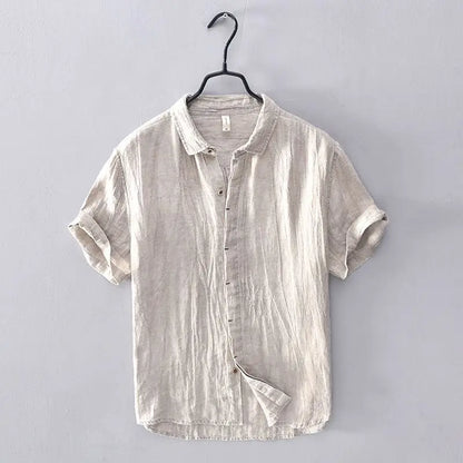 Chemise boutonnée froissée côtière