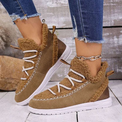 Botte-basket Aspen en peau lainée