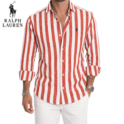 RL® - Chemise décontractée rayée de qualité supérieure