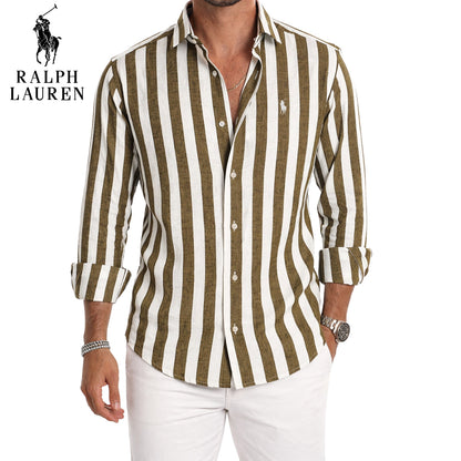 RL® - Chemise décontractée rayée de qualité supérieure