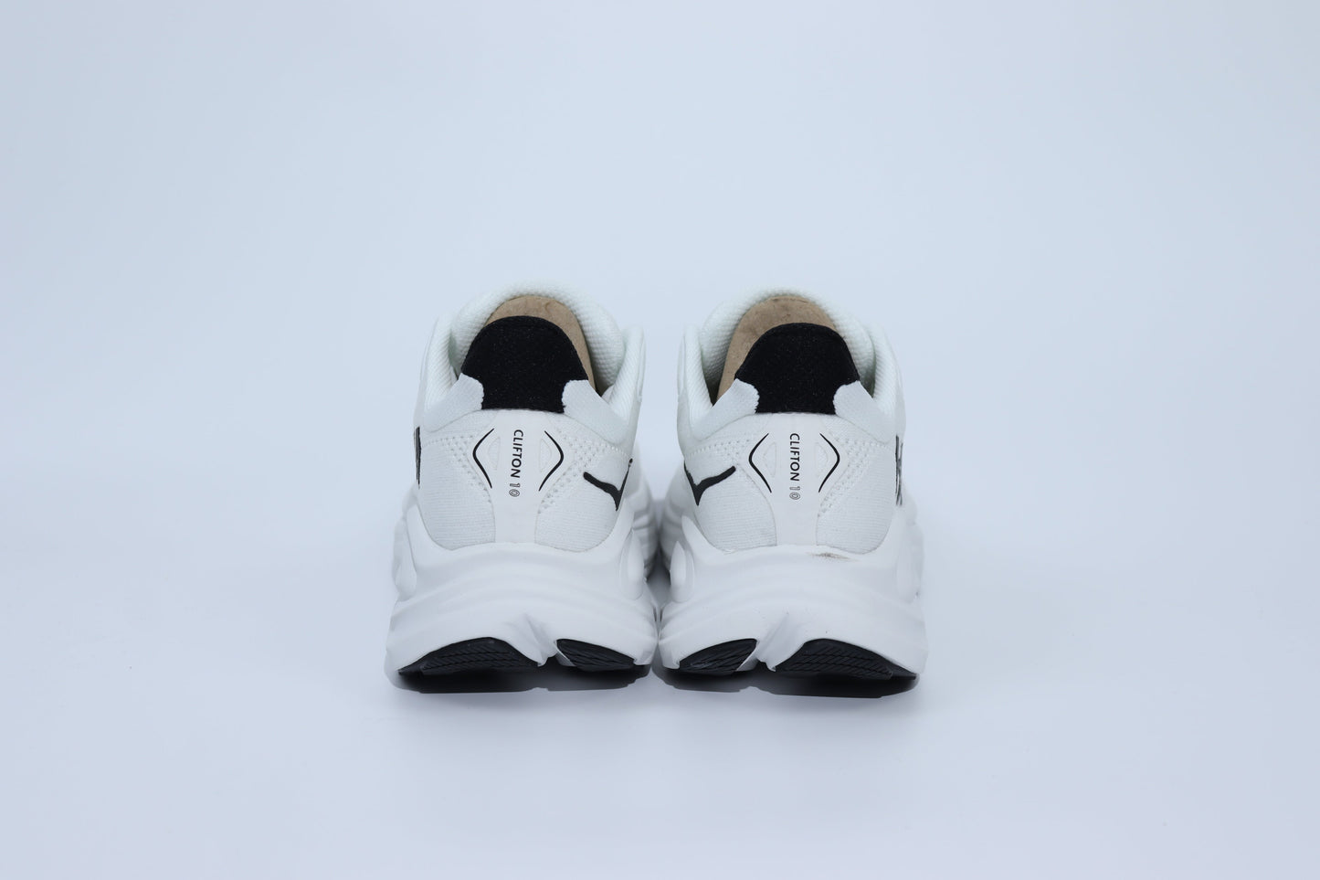 Clifton 10 - Baskets Unisexes HK - Blanc Noir