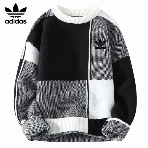 Pull tricoté AD™ Patchwork – Chaleur rétro et style urbain moderne
