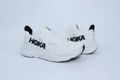 Clifton 10 - Baskets Unisexes HK - Blanc Noir
