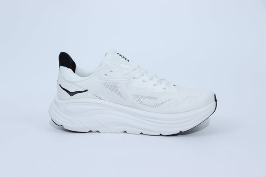 Clifton 10 – HK Unisex-Sneaker – Weiß Schwarz