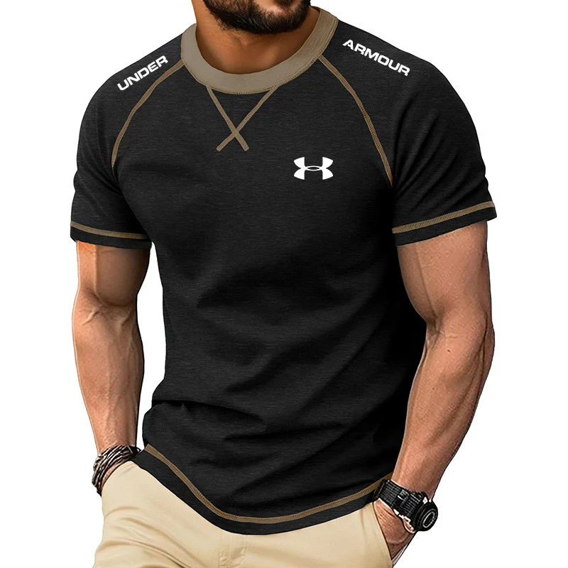 T-shirt de sport extensible polyvalent pour hommes (décontracté et fitness)