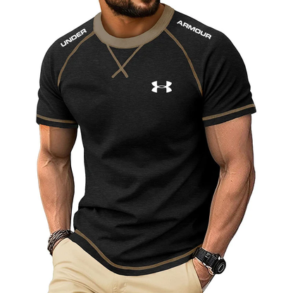 T-shirt de sport extensible polyvalent pour hommes (décontracté et fitness)