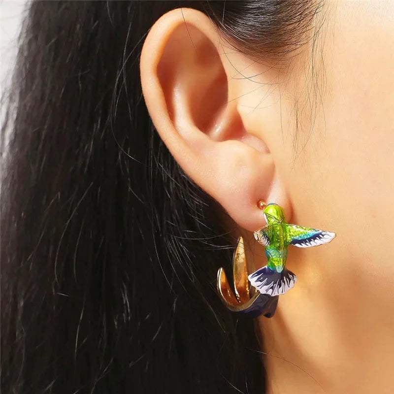 Boucles d'oreilles Colibri