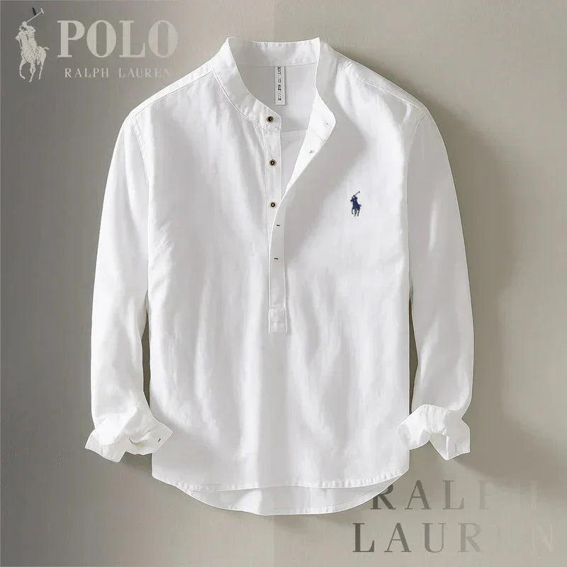 Chemise chic à col mandarin