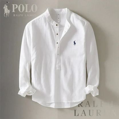 Chemise chic à col mandarin