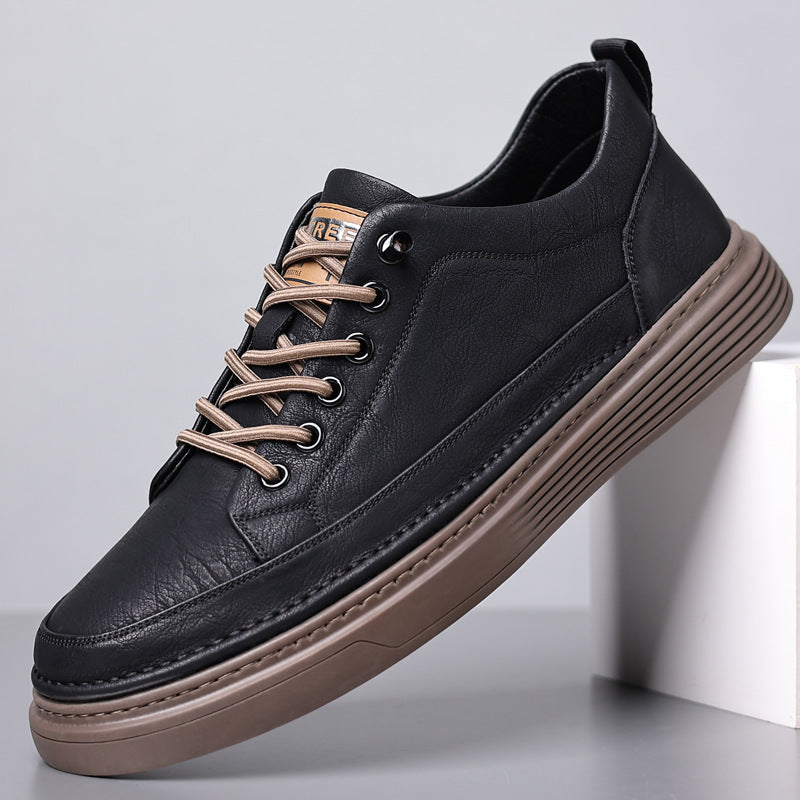 Kreylor - Baskets Décontractées en Cuir pour Homme
