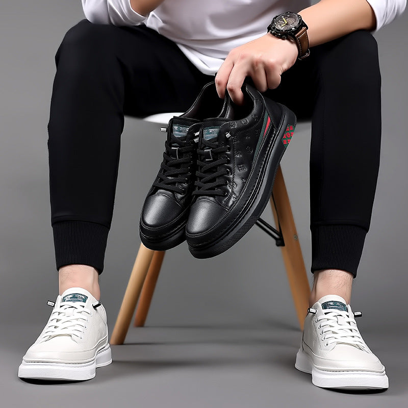 Baskets de luxe gaufrées d'élite pour hommes