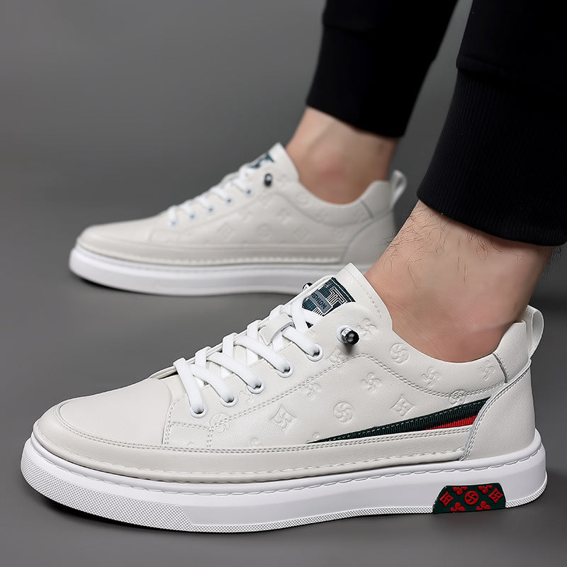Baskets de luxe gaufrées d'élite pour hommes