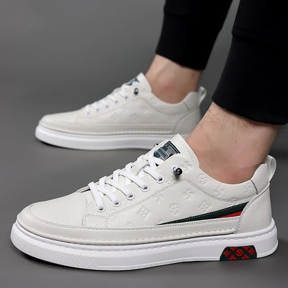 Baskets de luxe gaufrées d'élite pour hommes