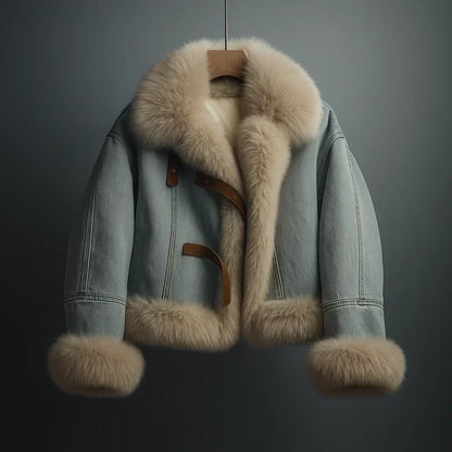 Veste Marlowe en peau lainée